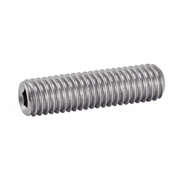 VIS SANS TETE SIX PANS CREUX BOUT PLAT INOX A2 (ACTON 62204)