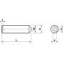 VIS SANS TETE SIX PANS CREUX BOUT POINTEAU INOX A2 (ACTON 62205)