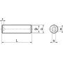 VIS SANS TETE SIX PANS CREUX BOUT CUVETTE INOX A2 (ACTON 62207)