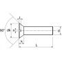 VIS A METAUX TETE FRAISEE FENDUE INOX A2 (ACTON 62208)