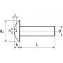 VIS A METAUX TETE RONDE LARGE -POELIER- FENDUE INOX A2 (ACTON 62212)