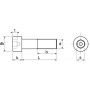 VIS A METAUX TETE CYLINDRIQUE REDUITE SIX PANS CREUX AVEC TROU DE GUIDAGE INOX A2 (ACTON 62219)