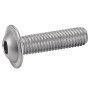 VIS A METAUX TETE BOMBEE SIX PANS CREUX A EMBASE INOX A2 (ACTON 62225)
