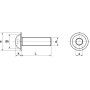 VIS A METAUX TETE BOMBEE SIX PANS CREUX A EMBASE INOX A2 (ACTON 62225)