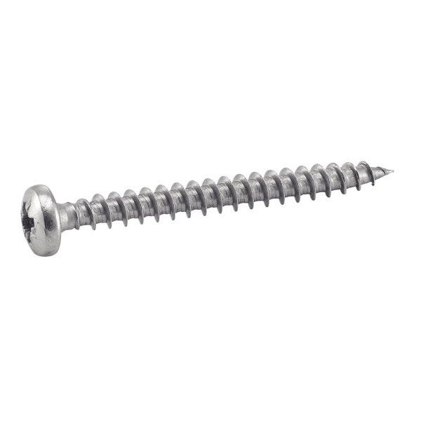 VIS POUR BOIS AGGLOMERE TETE CYLINDRIQUE POZIDRIVE INOX A2 (ACTON 62306)