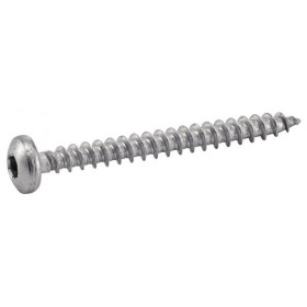 VIS POUR BOIS AGGLOMERE TETE CYLINDRIQUE SIX LOBES INOX A2 (ACTON 62318)