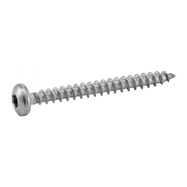 VIS POUR BOIS AGGLOMERE TETE CYLINDRIQUE SIX LOBES INOX A2 (ACTON 62318)