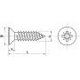 VIS A TOLE TETE FRAISEE POZIDRIVE INOX A2 (ACTON 62408)
