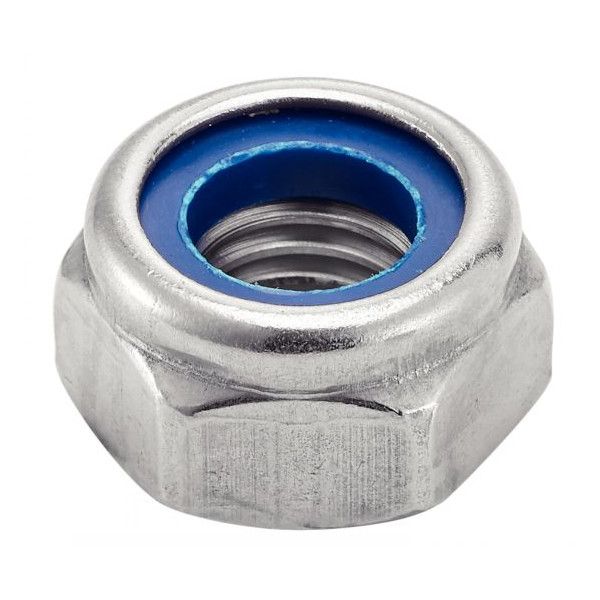 ECROUS HEXAGONAUX INDESSERRABLES AVEC BAGUE NYLON INOX A2 (ACTON 62602)