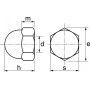 ECROUS BORGNES INOX A2 (ACTON 62604)
