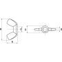 ECROUS A OREILLES FORME AMERICAINE INOX A2 (ACTON 62606)