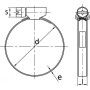 COLLIER DE SERRAGE BANDE NON PERFOREE DE 5MM, 9MM OU 12 MM ACIER ZINGUE