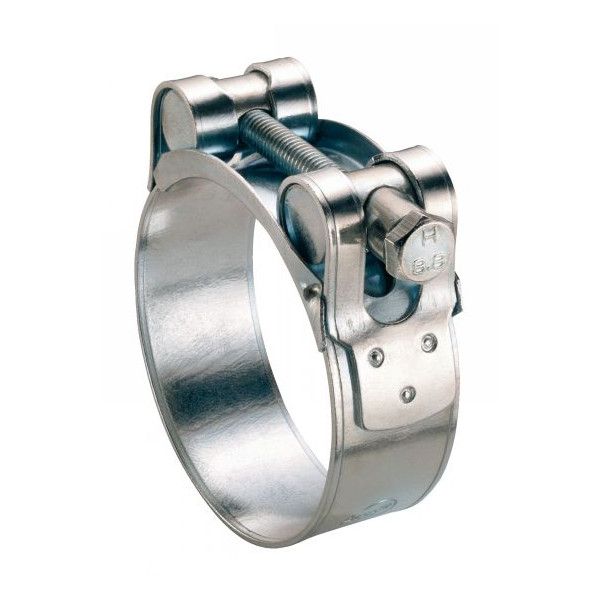 COLLIER DE SERRAGE A TOURILLONS POUR TUYAU EPAIS ET ARME ACIER ZINGUE