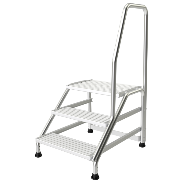 Marchepied aluminium avec rampe