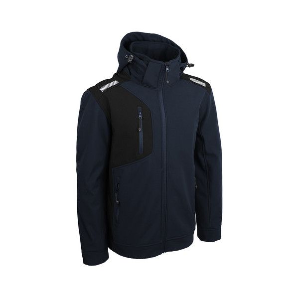 VESTE SOFTSHELL VINTER BLEU MARINE