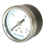 Manomètre 0-16 Bar, Ø40mm, Entrée d'air  1/8"F+R 1/4"M, axial, graduation 0,5bar