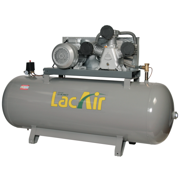 Compresseur fixe TWINAIR 55/500T - 55 m³/h triphasé - 500 litres - 11 bar