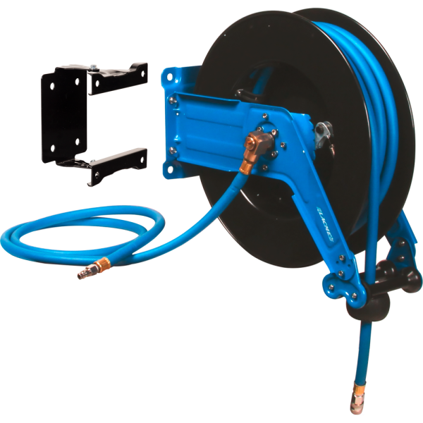 Enrouleur automatique carter ouvert 15m - Ø12,7x18 mm - 1/2”, Tuyau Lacm'Flex
