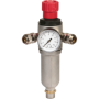 Epurateur détendeur GM (mixte) 0-16bar, débit 35m3/h, Mano Ø500mm, Entrée 1/2"F