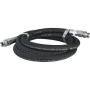 Flexible de liaison tressé acier/caoutchouc - Ø int 3/4" - 3 m - RAC 3/4"M - F