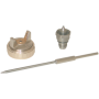 Kit buse pist XRBP Ø 2,0mm, buse inox, aiguille inox, chapeau de buse laiton