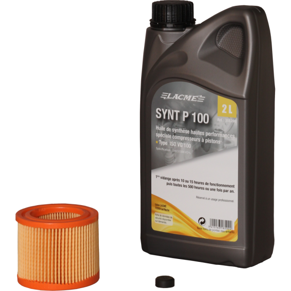 Kit entretien 500 heures compresseurs à pistons insonorisés C40/49/50/64