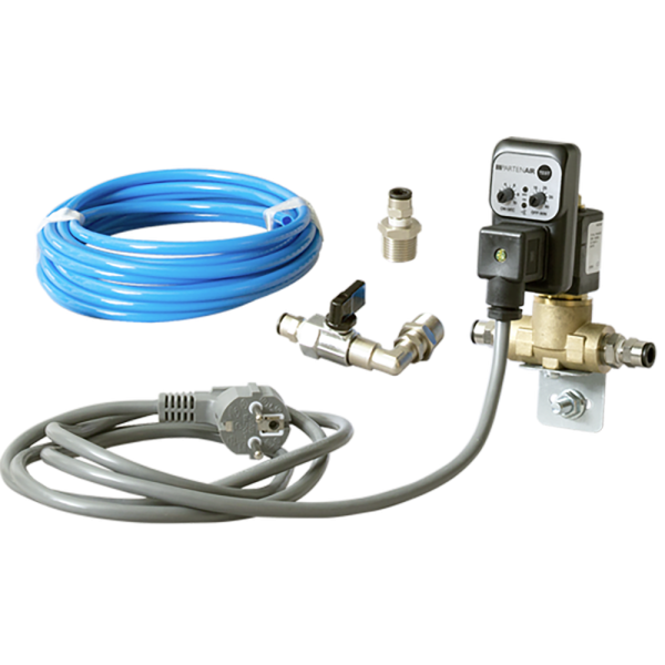 Kit purge auto par électrovanne temporisée - Complet pré-cablé - 230 Volts