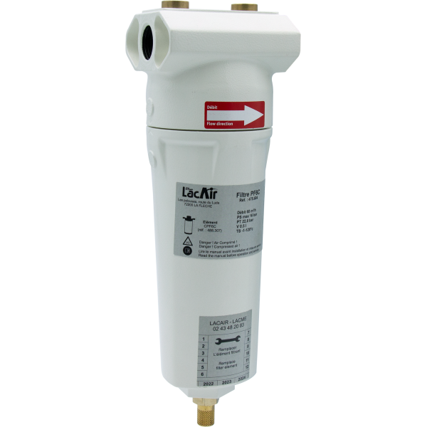Préfiltre PF6C - 60 m³/h - 1/2" F - Filtration micronique : 1 µ - 0,5 ppm