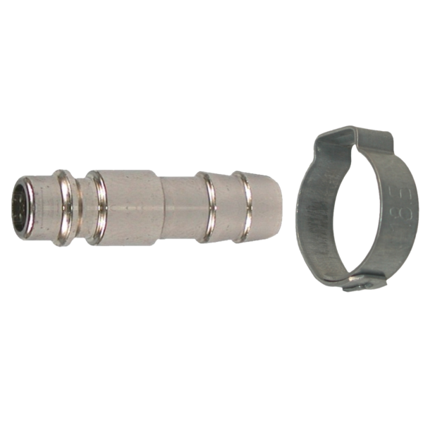 RAC 1013 : Embout GD - ISO 6150 B 7,2 - Cannelé Tuyau Ø int. 10 mm + collier