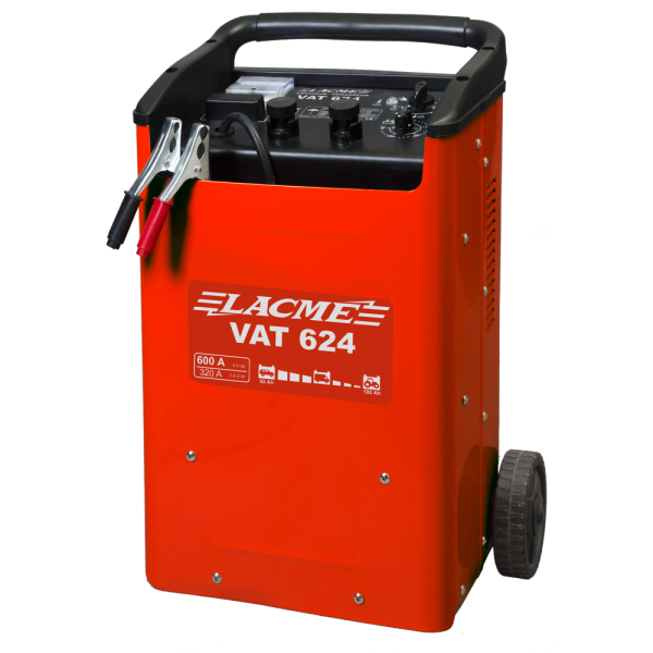 Chargeur-Démarreur de Batterie Vat 624 12 V/24 V. Charge 60 A, démarre 600 A