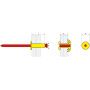 Rivet éclaté alu/acier tête plate JAUNE - PYD SCELL IT