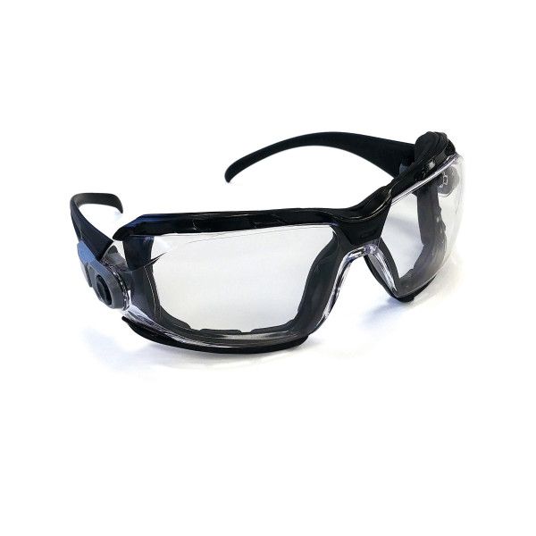 Lunettes avec mousse amovible. Large champ de vision