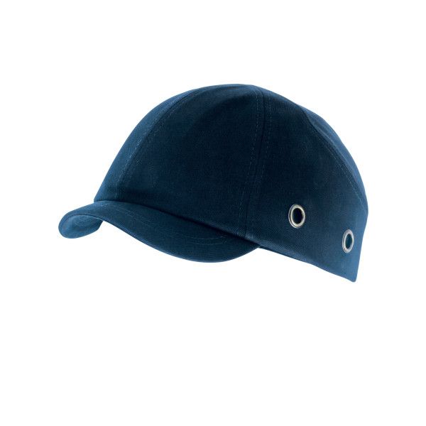 Casquette anti-heurt coque ABS visière courte bleu marine