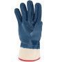 Gant nitrile tout enduit. Enduction lourde. Manchette toile