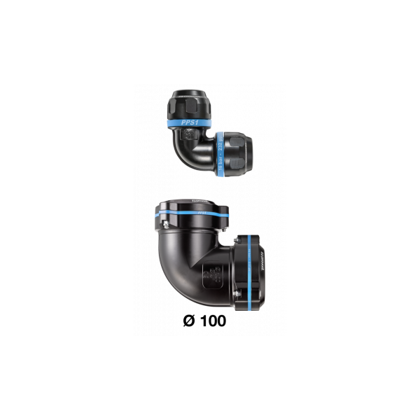 Coude égal aluminium 90° pour tubes