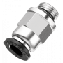 Raccord droit mâle cylindrique