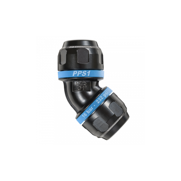 Coude égal aluminium 45°