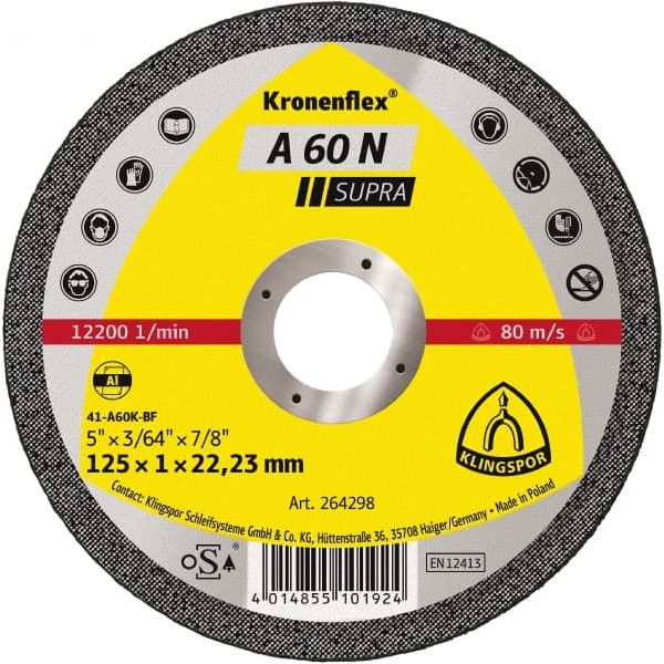 Disques à tronçonner Kronenflex pour Aluminium A 60 N Supra