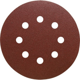 Disques 8 trous sur support papier, auto-agrippants pour Bois, Métal universel