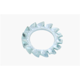 Rondelle Eventail Acier Zingué Blanc - DIN 6798A