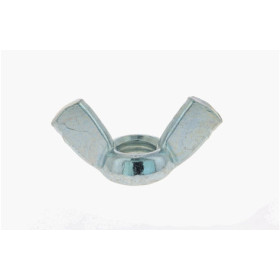 Ecrou à Oreille Acier Zingué Blanc - Forme Américaine DIN 315