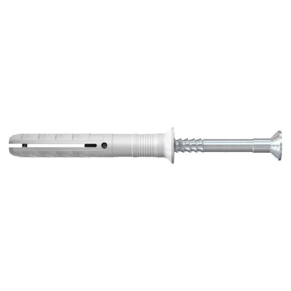 Cheville à frapper N 5 x 30/5 S à collerette fraisée et clou en acier électrozingué