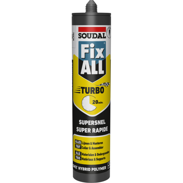 Mastic colle polymère hybride SOUDAL Fix ALL Turbo