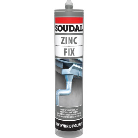 Mastic colle polymère hybride  Zinc Fix SOUDAL