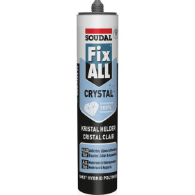 Mastic colle polymère hybride Fix ALL Crystal SOUDAL