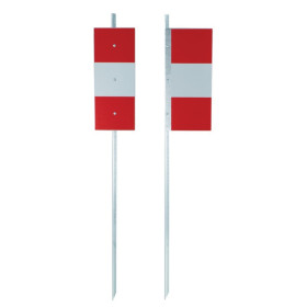 PIQUET DE CHANTIER K5B 2 FACES RETROREFLECHISSANTES
