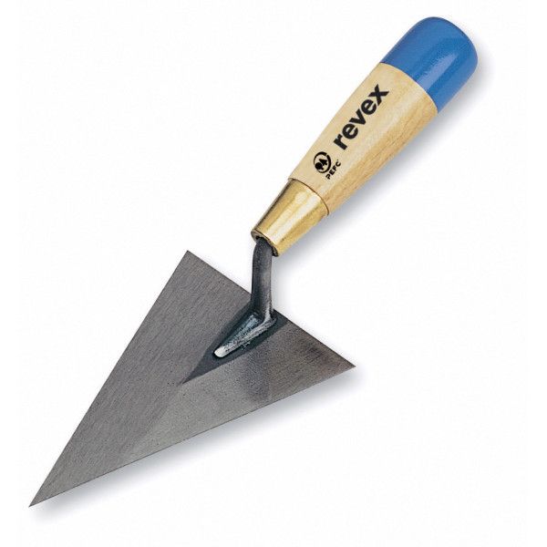 Truelle triangulaire 16cm cazzuola soie 0,8cm
