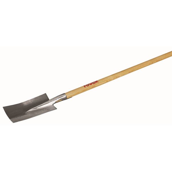 Louchet nord poli 28cm + manche béquille bois