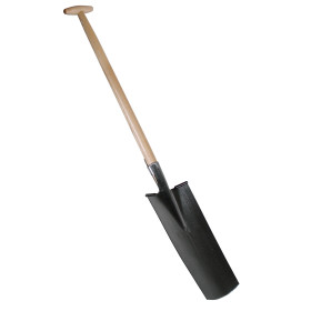 Louchet pépiniériste 40cm + manche bois béquille