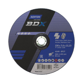 Disque d'ébarbage pour acier & inox 230x6.4x22.23mm Norton BDX